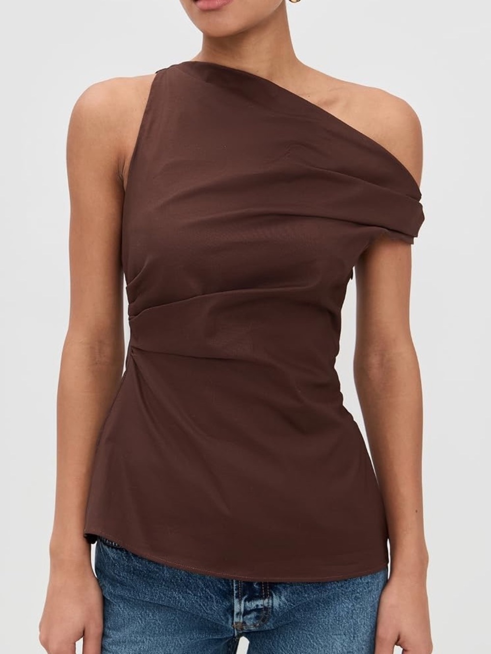 Reformation Off Shoulder Dessa Draped Top